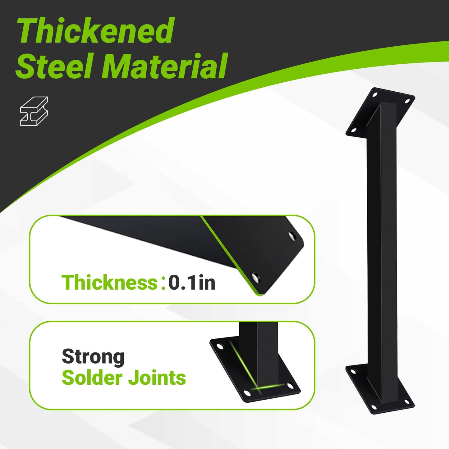 12Pcs 45 Degree Angle Support Bracket, 45° Heavy Duty Pergola Bracket Kit, 45 Degree Angle Corner Braces Inside Joint for Wood Post and Beam, Pergolas Gazebo