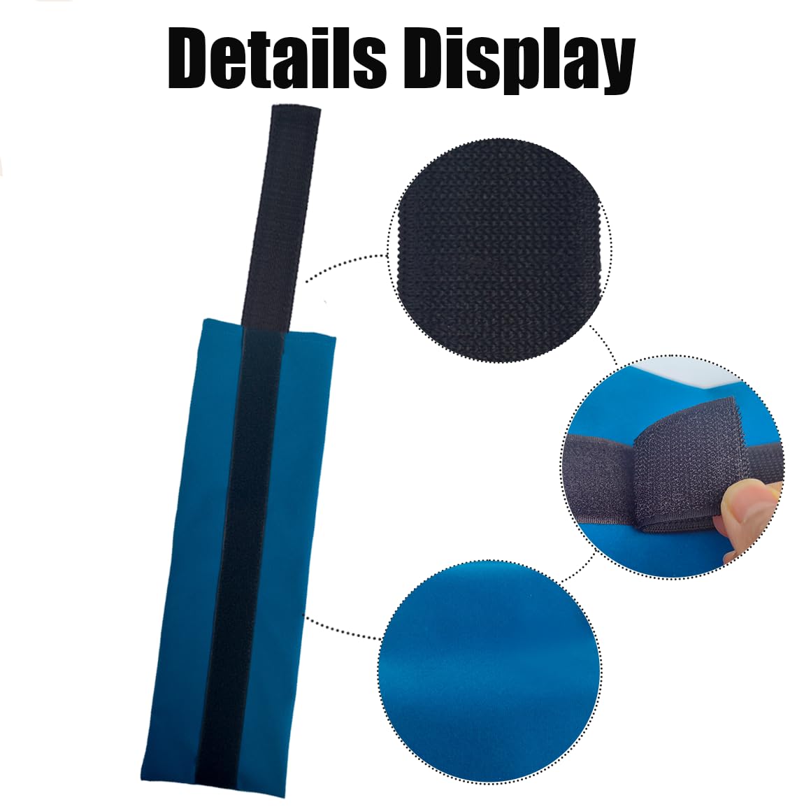 2PCS 5"x17" Ice Pack Sleeve - Reusable and Multi-use Ice Pack Bag for Cold Compress for Inflammation, Pain Relief of Shoulder, Thighs, Back with Adjustable Strap