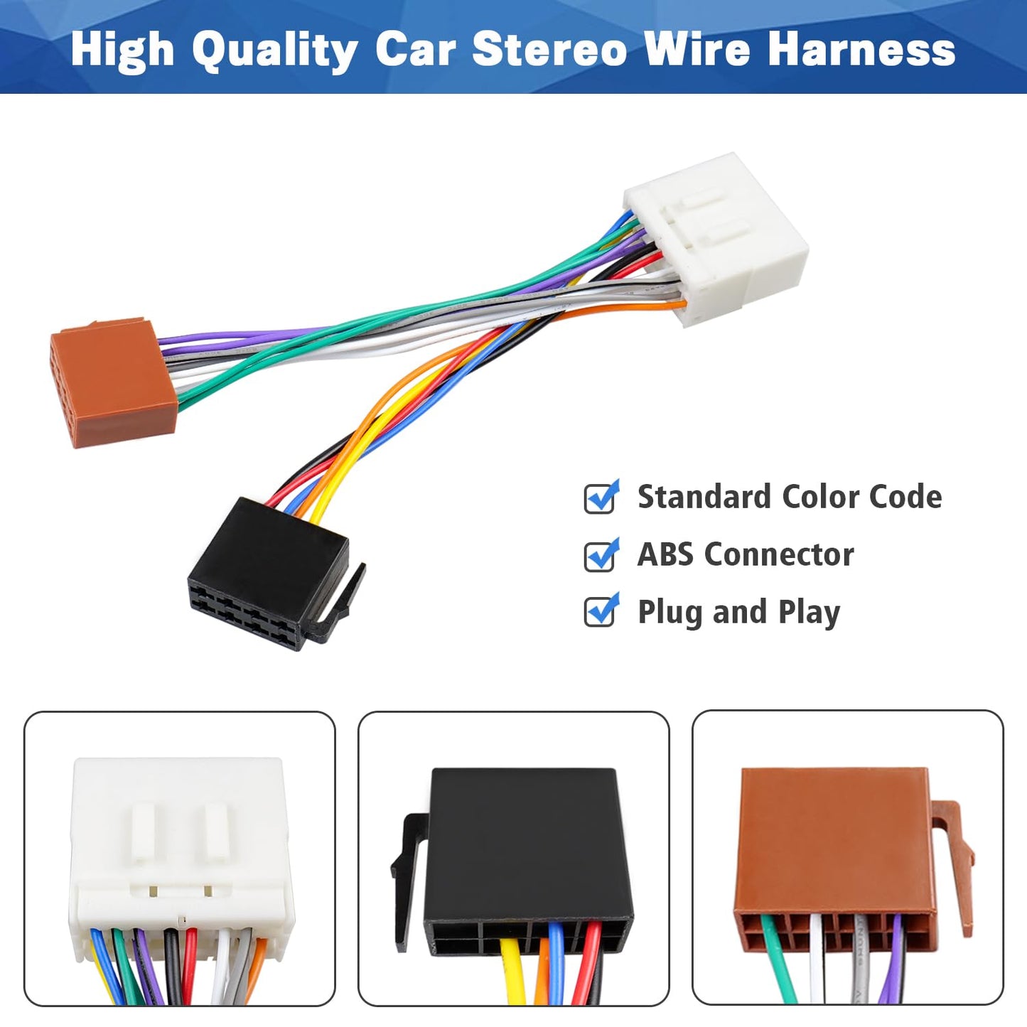 14Pin 16Pin Radio Wiring Harness Replacement for Subaru Forester Outback Impreza WRX Legacy Car Stereo Wire Connector