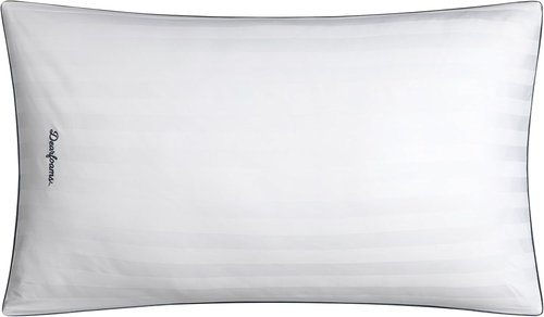 Dearfoams King Size Bed Pillows - Luxurious Cotton Stripe Down Alternative, Supportive for All Sleep Positions