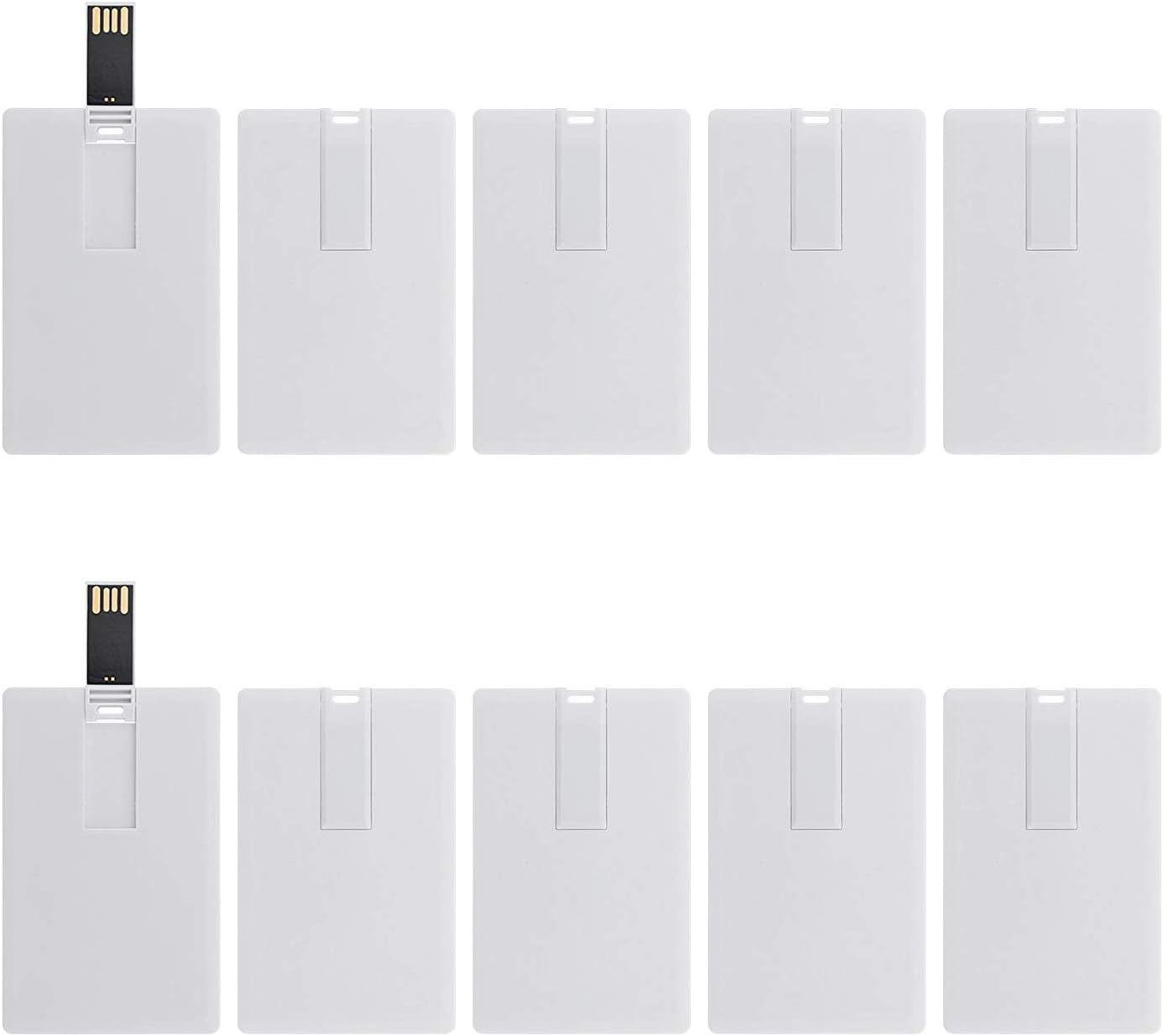 KINMIN 128MB 10 Pack Credit Card USB Flash Drive Business Card Bank Card Shape Flash Drive Memory Stick Key Credit USB