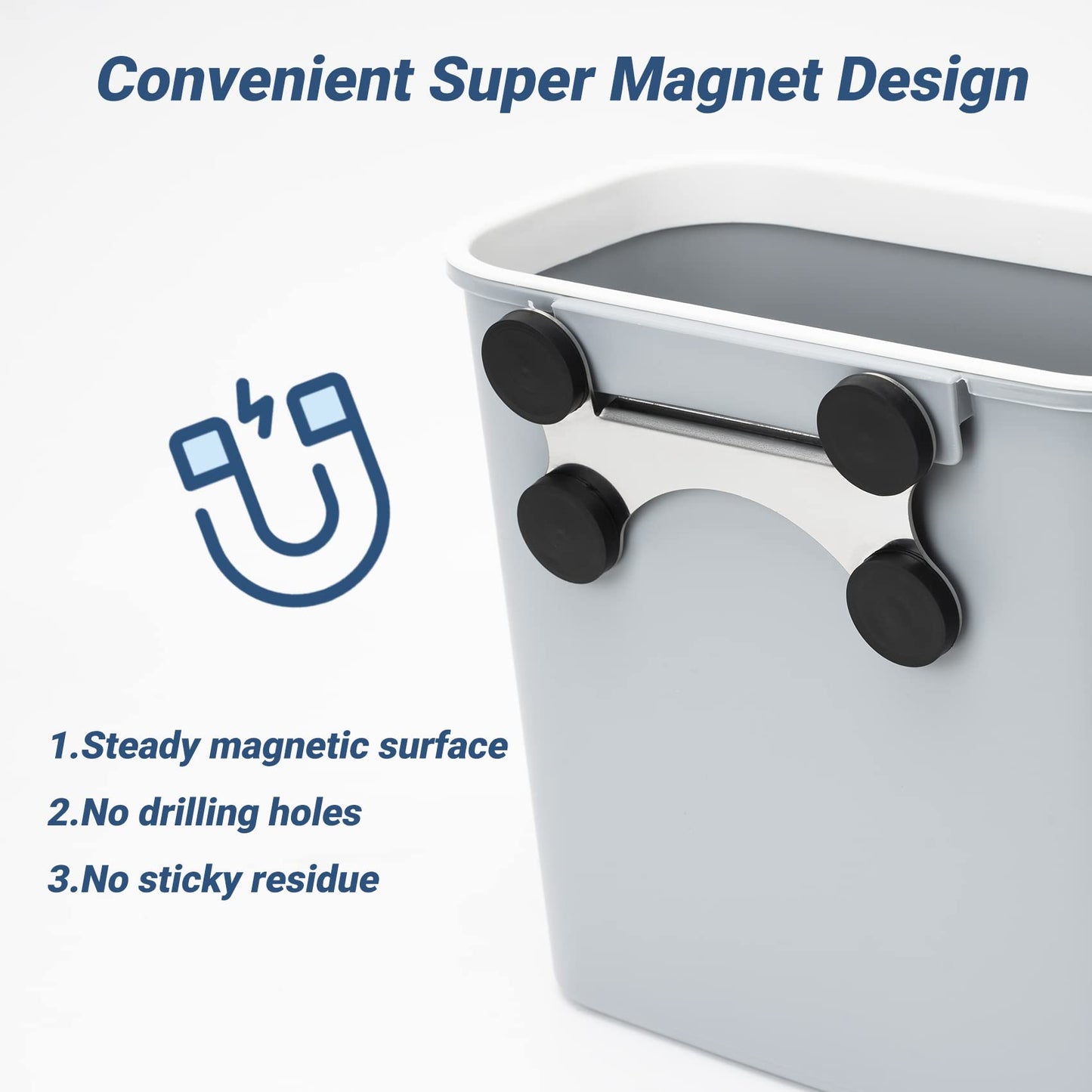 Skyflame Magnetic Hanging Trash Can and Outdoor BBQ Storage Cabinet with Wheels