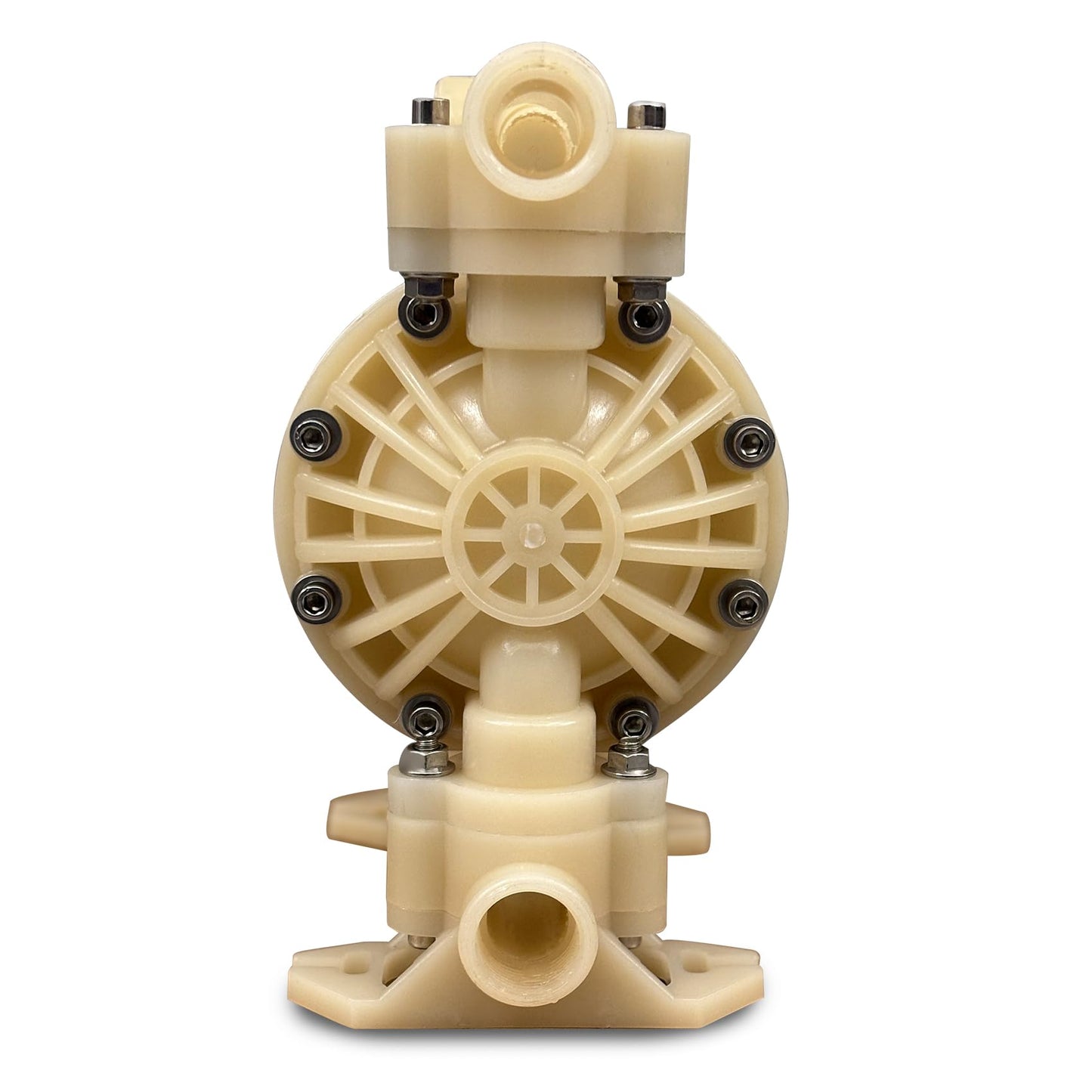 Air-Operated Double Diaphragm Pump, PVDF body, PTFE diaphragm， highly corrosive chemical pump 1 inch 17GPM (QBZ-25PVDF)