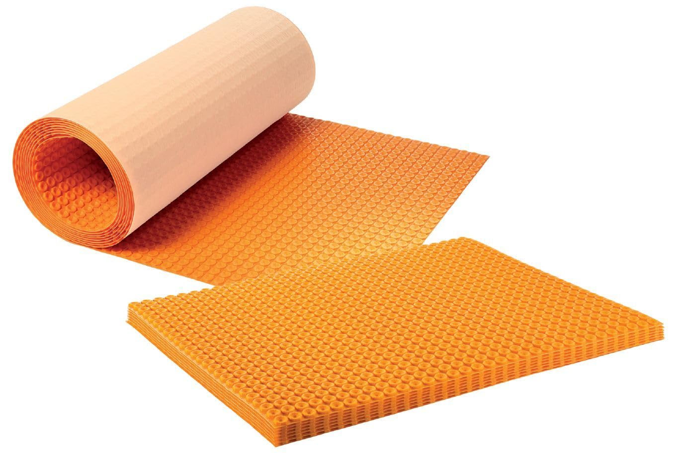 Schluter Ditra-Heat Electric Floor Heating Membrane with Uncoupling, Waterproofing, Vapor Management and Load Support - Ideal for Tiles and Stone - 1/4" Thickness, 134.5 Square Feet Roll - DH512M