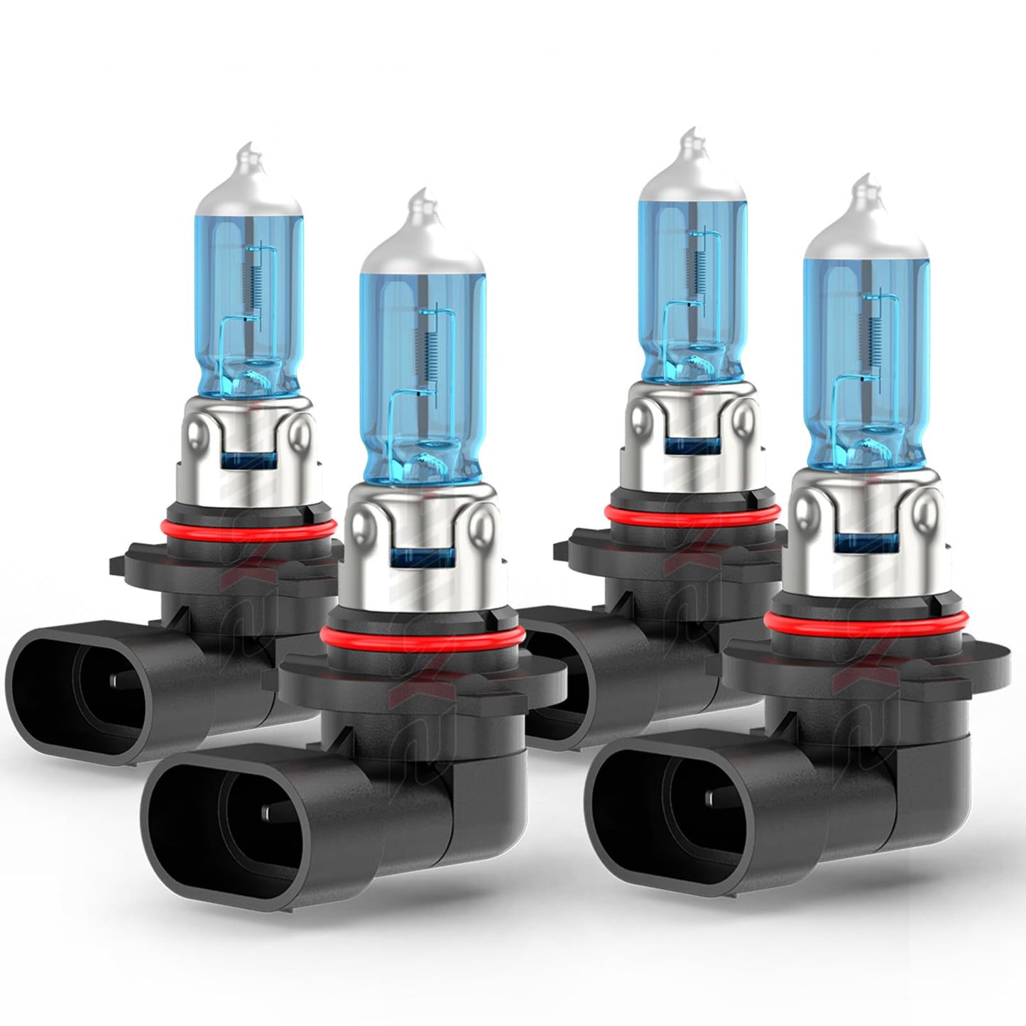 SYJIIP Halogen Headlight Bulbs 9005 High Beam & 9006 Low Beam, 6000K White, Pack of 4, Compatible with Dodge Journey 2009-201