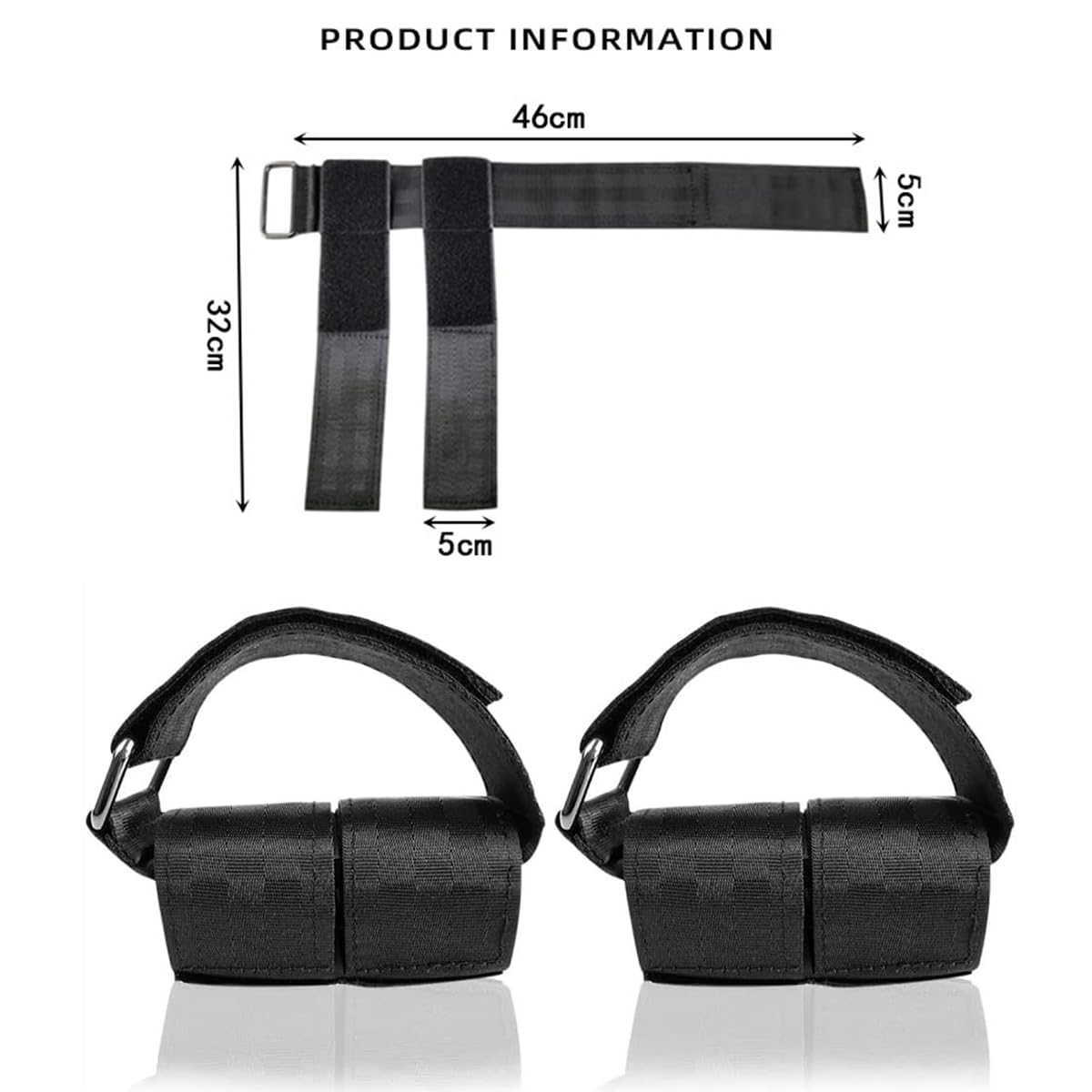 Dumbbell Foot Attachment, 2 Pcs Tibialis Trainer Strap Leg Lifting Weight Holder, Adjustable Ankle Weights Ankle Straps for Weight Lifting, Leg Workouts, Hip Flexors, Shin Splint, Hamstring Curls