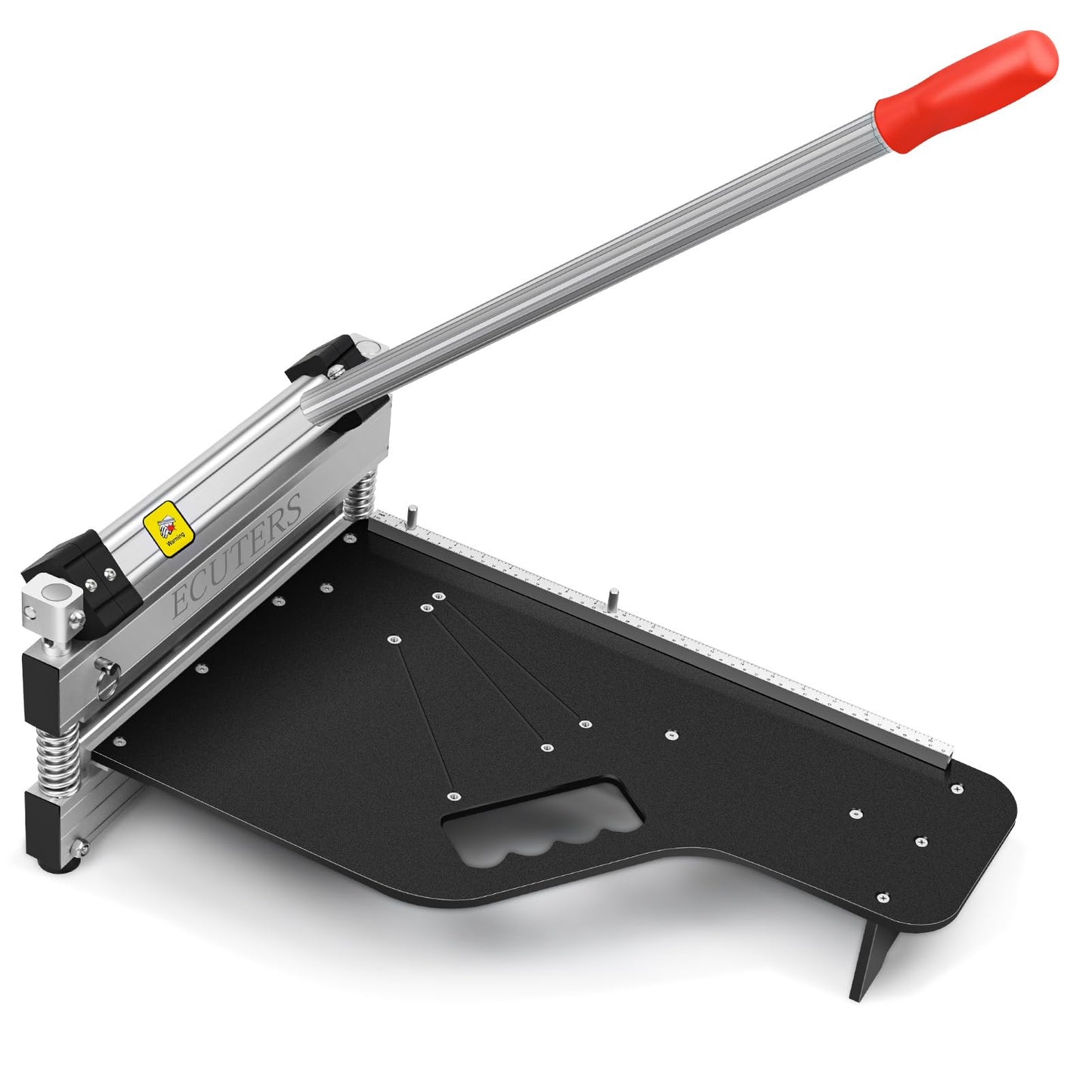 13“ Laminate|Vinyl Floor Plank Cutter with Blade, ECUTERS Heavy Duty Flooring Cut Up to 16mm Thick Floors, Portable Angle Length Cutting Flooring Tools - Engineer Wood Parquet LVP LVT VCT SPC WPC