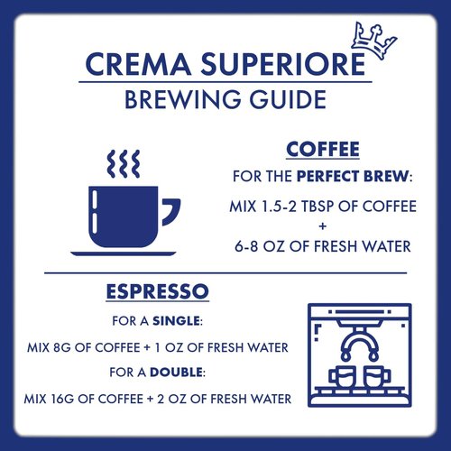Caffe Borbone Whole Bean Coffee - Crema Superiore Medium Roast, Rich & Smooth, 2.2 lb Bag