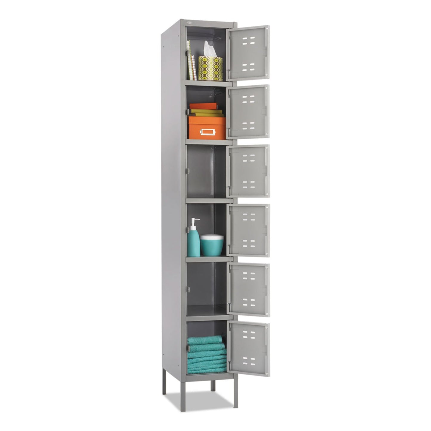 Safco 5524GR Six Tier Box Locker, Gray