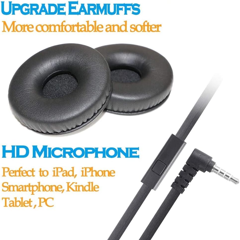 2 Pack K-12, (HY450, Wired Classroom Headphones with Microphone for Kids All Ages Durable Students Computer Headphones