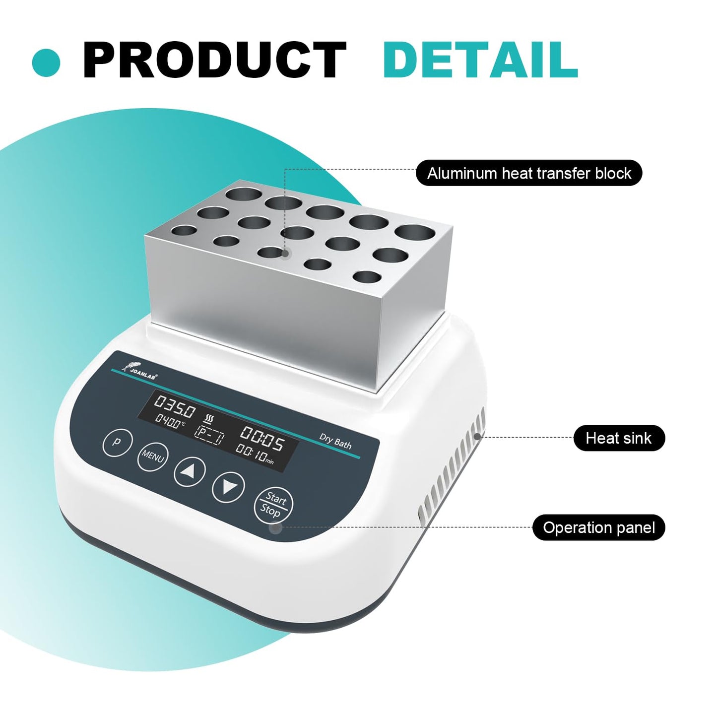 JOANLAB Digital Gel Heating Machine for PRP PPP Plasma Gel Maker Heater with Timer 2.5ml/5ml/10ml Capacity