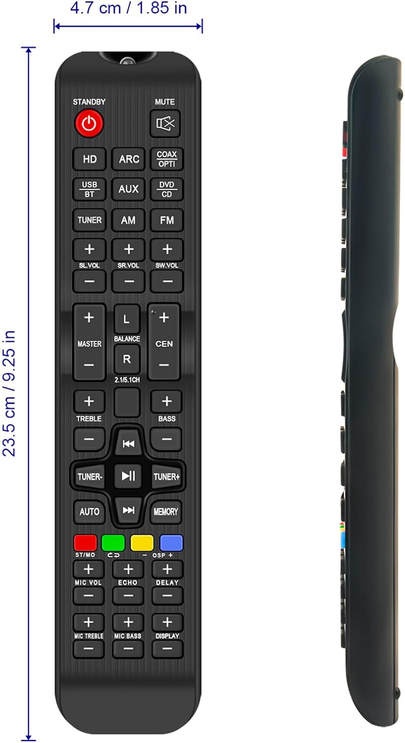 AIDITIYMI Commander PT696BT PT696BT.5 Replaced Remote fit for Pyle Streaming Home Theater Receiver System