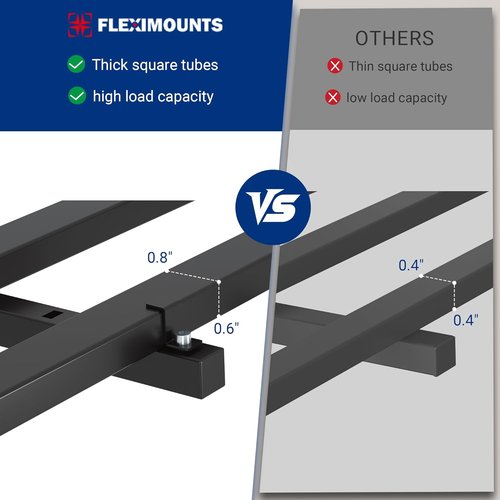 FLEXIMOUNTS Heavy-Duty Garage Wall Shelving | 2-Pack 2x4ft with 8 Hooks | 400lbs Capacity for Tools & Supplies
