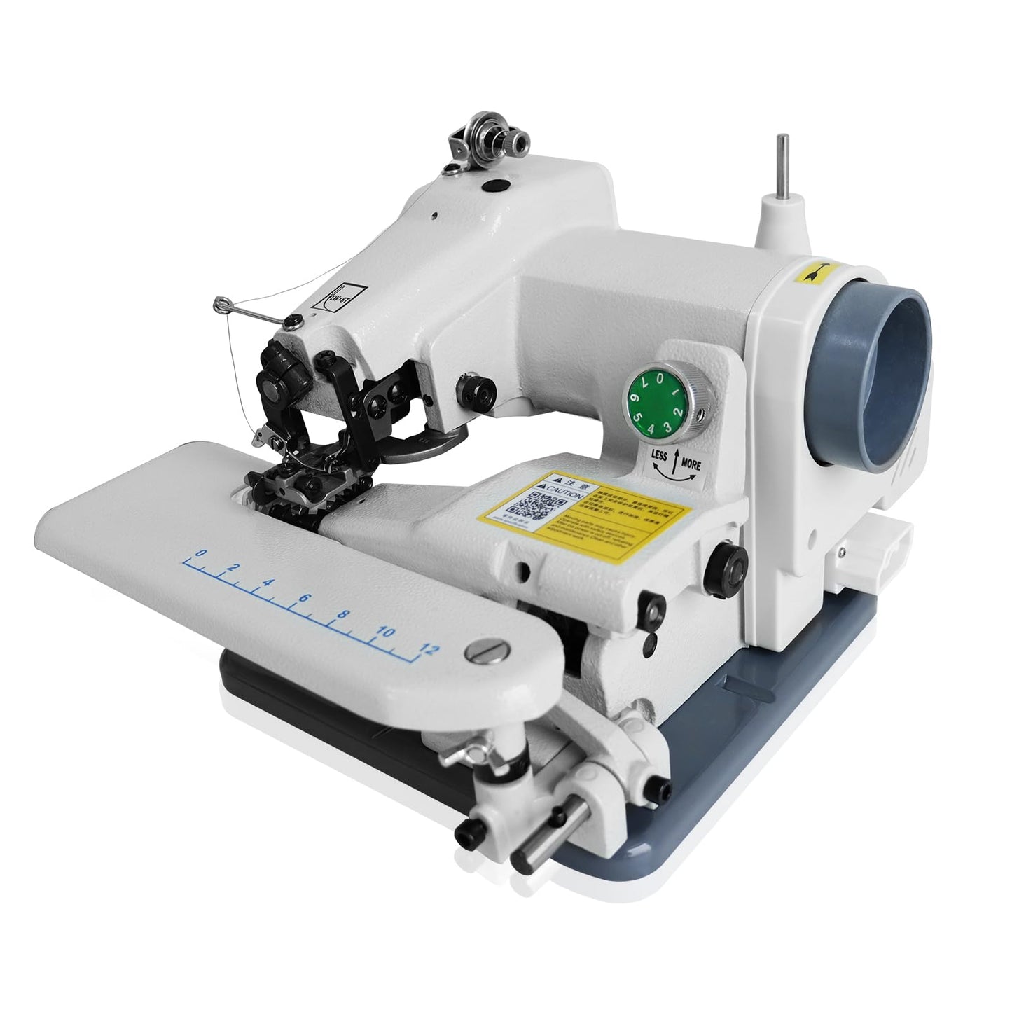 110V Portable Blind Stitch Sewing Machine - 1200SPM High-Speed Invisible Hemmer for Cuffs and Hems, Professional Single Thread Chain Stitch for Drapes and Garments, Built-in Motor