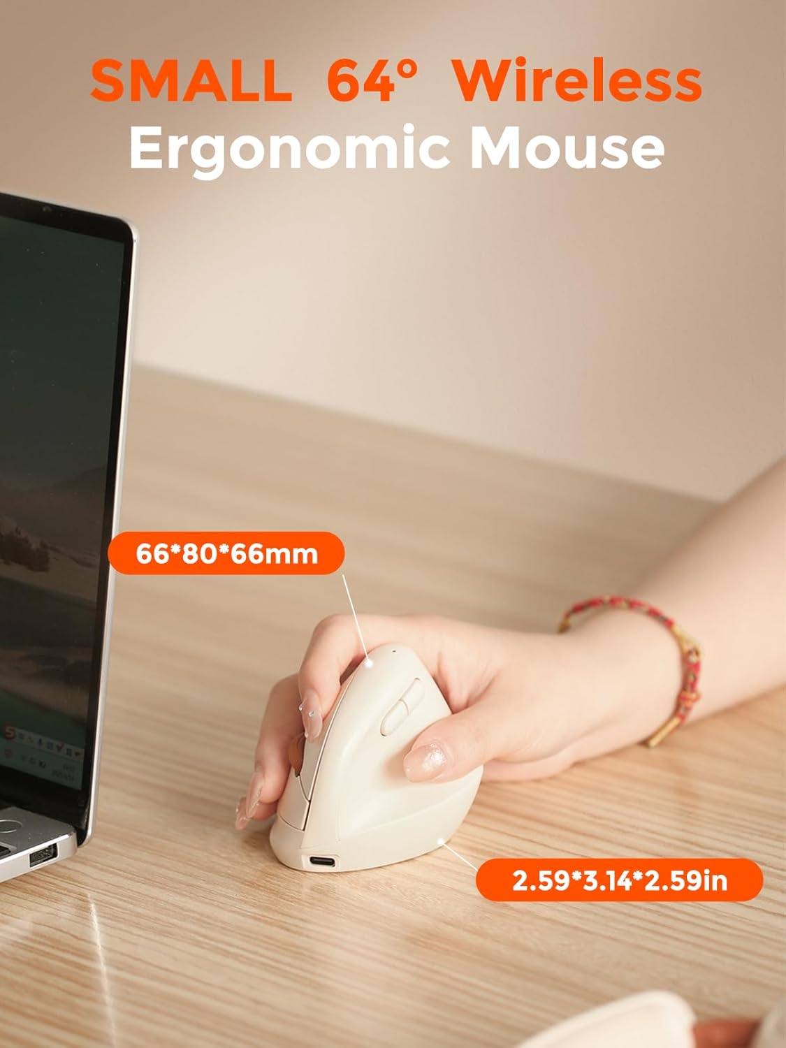 DAREU Hands,2.4GHz Strain,3 Ergonomic Vertical Wireless Mouse for Small / BT Optical Vertical Mice with Ergo Design