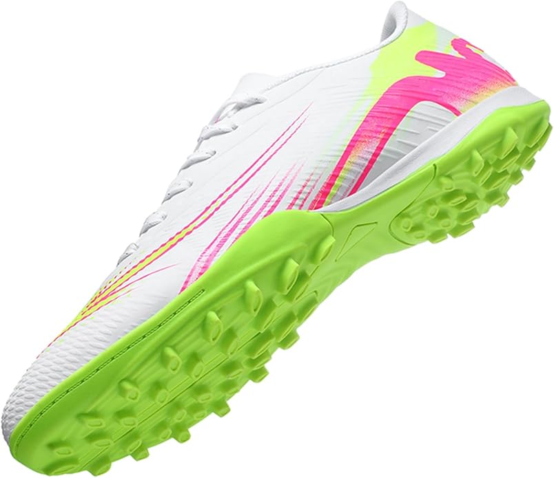 Men's High Top Soccer Shoes FG Long Spikes Adult Football Shoes Lightweight Professional Athletic Training