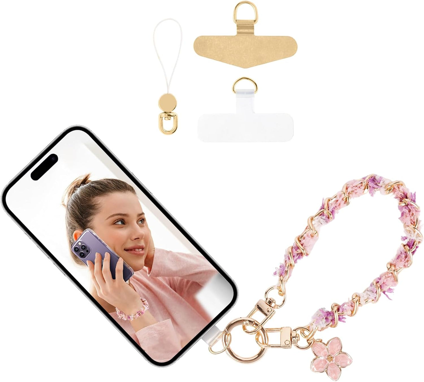 17 Long Pond Designer Cell Phone Wrist Strap, Anti-Lost Lanyard Wristlet Charm for iPhone Pro Max&Most Cellphones