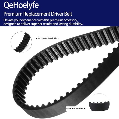 2 Pack Gates 207-3GT-6 Replacement Drive Belt for Shark NV355 NV356E NV357 NV358 NV354C NV800W NV801 UV810 HV381 HV380 HV382 HV383 IZ362H UV440 UV490 NV22L NV370 NV22 NV70 UV400 UV410 UV420