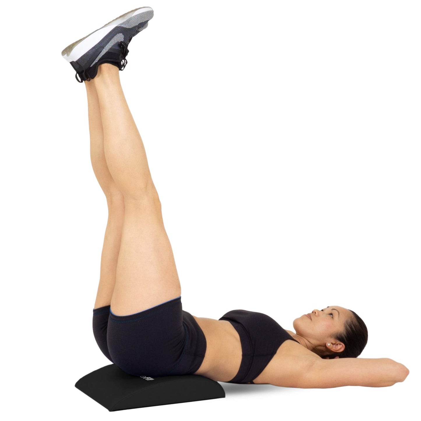 ProsourceFit Abdominal Ab Mat 15x12, High Density Core Trainer for Workouts, Conditioning, Posture Support, and Crunch Exercises; Home Fitness Equipment, Black