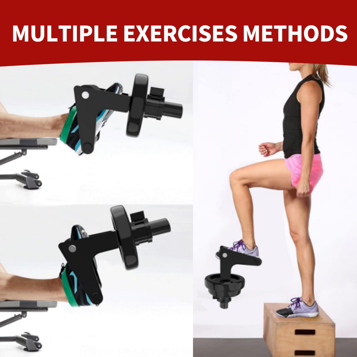 MARLANG Solo Tib Bar Tibialis Trainer Tibialis Bar Knees Over Toes Equipment Tibialis Raise Tibia Dorsi Calf Workout Machine Calves Workout Equipment Fit 1 Inch Weight Plates