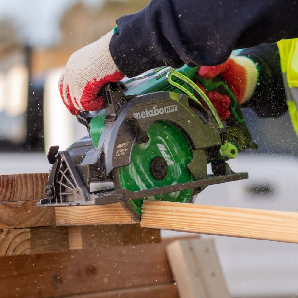 Metabo HPT 36V MultiVolt 7-1/4 Inch Rear Handle Circular Saw, Tool Only – No Battery, Lightest Weight in Its Class, 53° Bevel Capacity, High-Capacity Cutting, C3607DWAQ4
