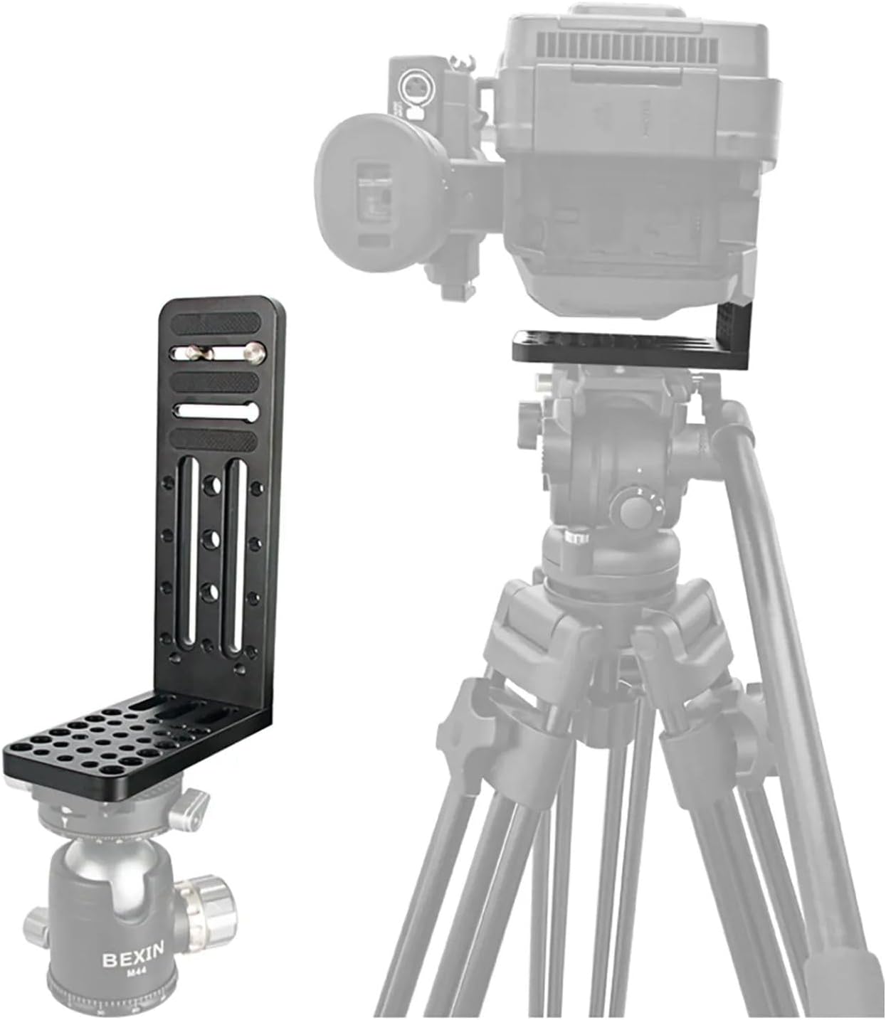 DFCINE Camera L Bracket Vertical Horizontal Switching Tripod Quick Release Plate, DSLR Camera L Vertical Clapper
