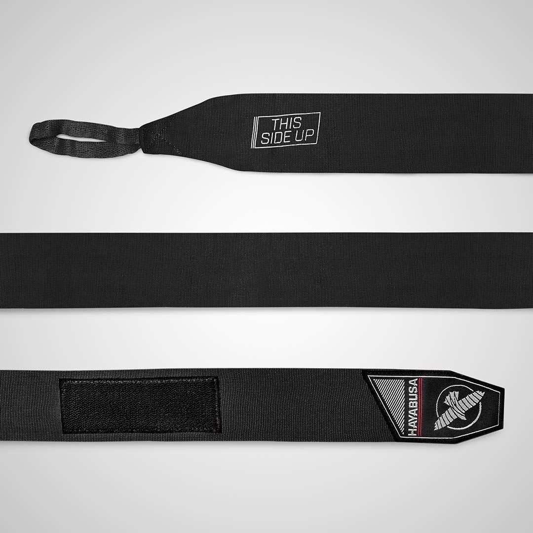 Hayabusa T3 Boxing Gloves 16oz, Perfect Stretch 4.0 Boxing Hand Wraps 180 Inches - All Items are Black