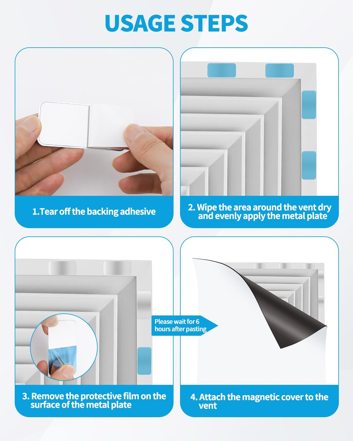 Aecsze 50 Pack 25 25 0.02" Metal Plate for Phone Magnet - Round & Rectangular Metal Plate, Thin Magnetic Plate