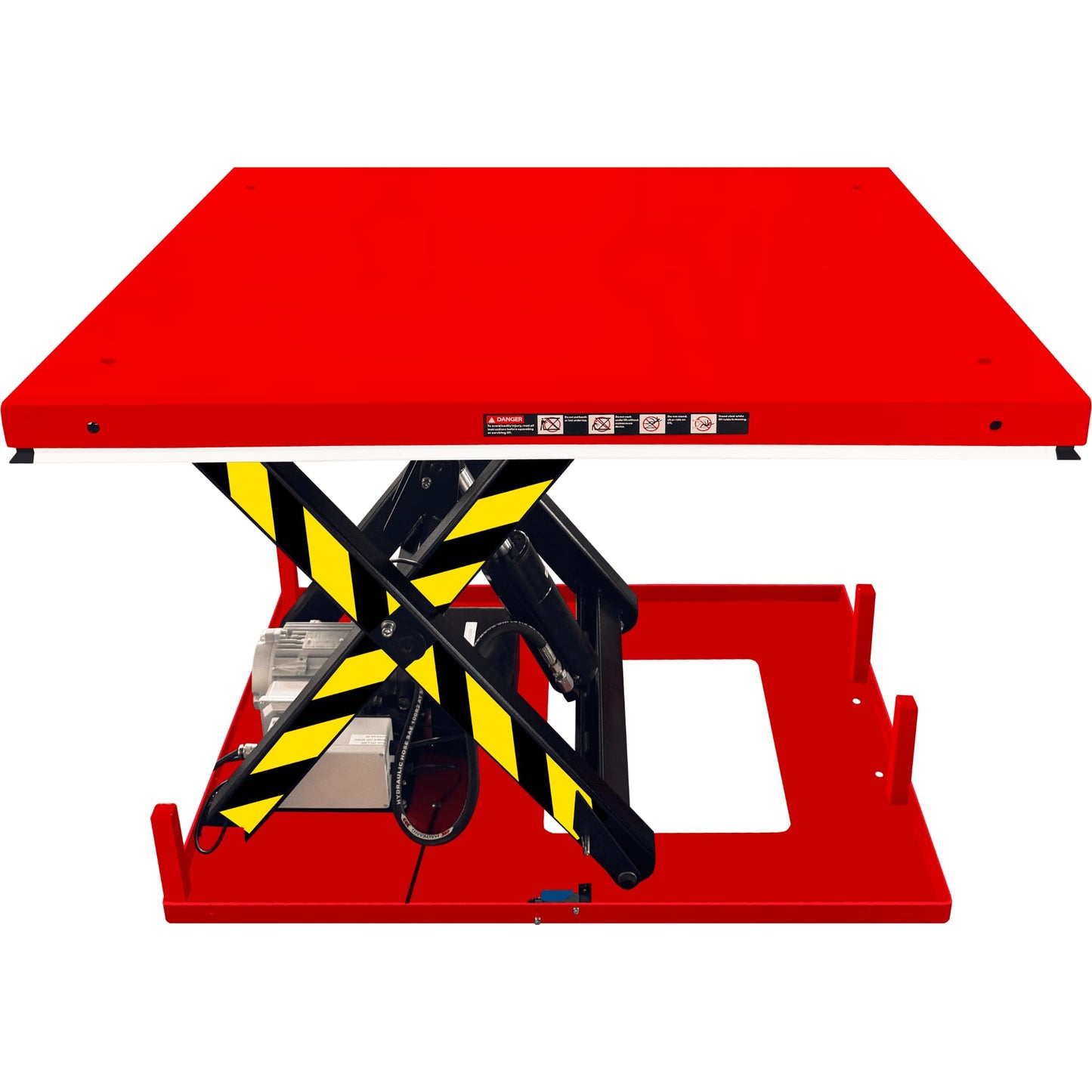 PAKE Electric Hydraulic Scissor Lift Table, 2,200 lb. Capacity, 48" x 36" Platform, 36.25" Lifting Height