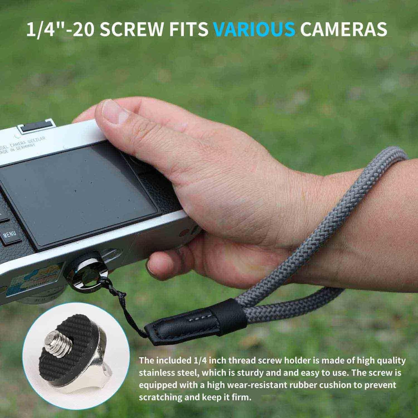 Keabroir A6700 A6600 A6500 A6400 A6300 A6100 A6000 Camera Wrist Hand Strap Soft Cotton Lanyard String Rope compatible