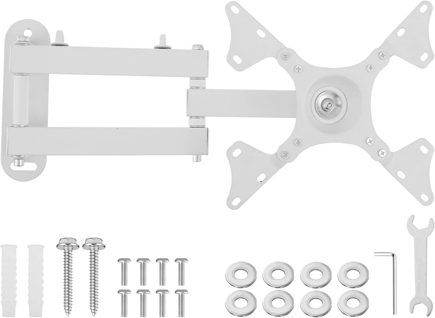 LZVXTYM 14-32 Inch TV Wall Bracket, Full Motion Tilt Rotation Adjustable Wall Mounting TV Stand Extension, Swivel Heavy