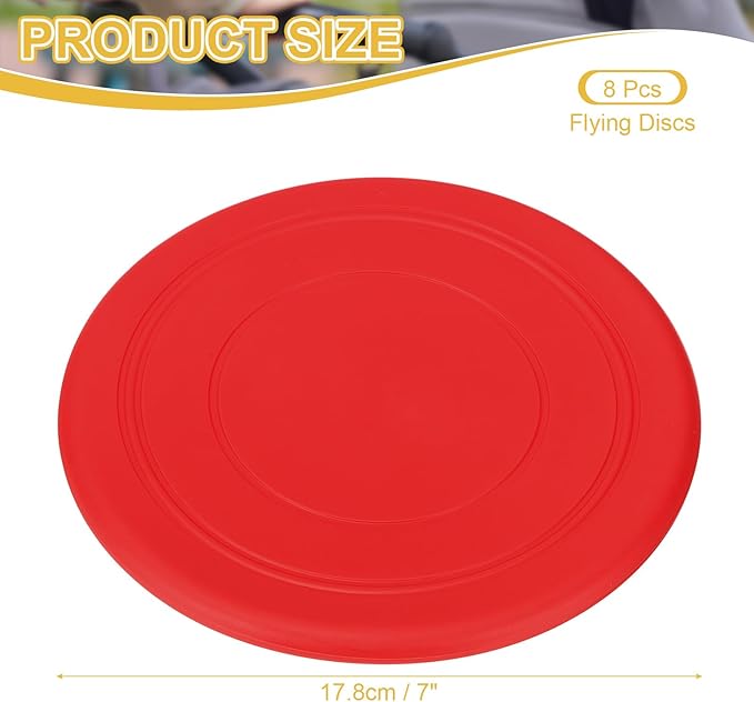 PATIKIL Flying Disc Soft Silicone Colorful Flying Disk Flyer for Outdoor Sports Lawn