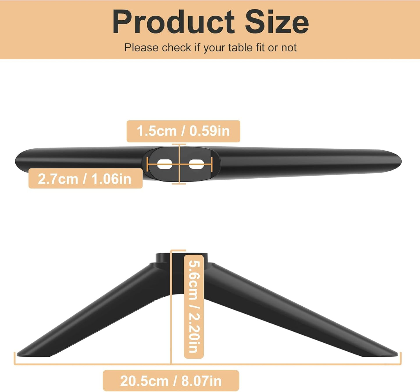40" 43" 43H4F 43H4030F 43H4030F1 40H5590F 40H4F 40H3F9 40H4030F1, TV Stand for Hisense TV Legs, Base Stand for Hisense