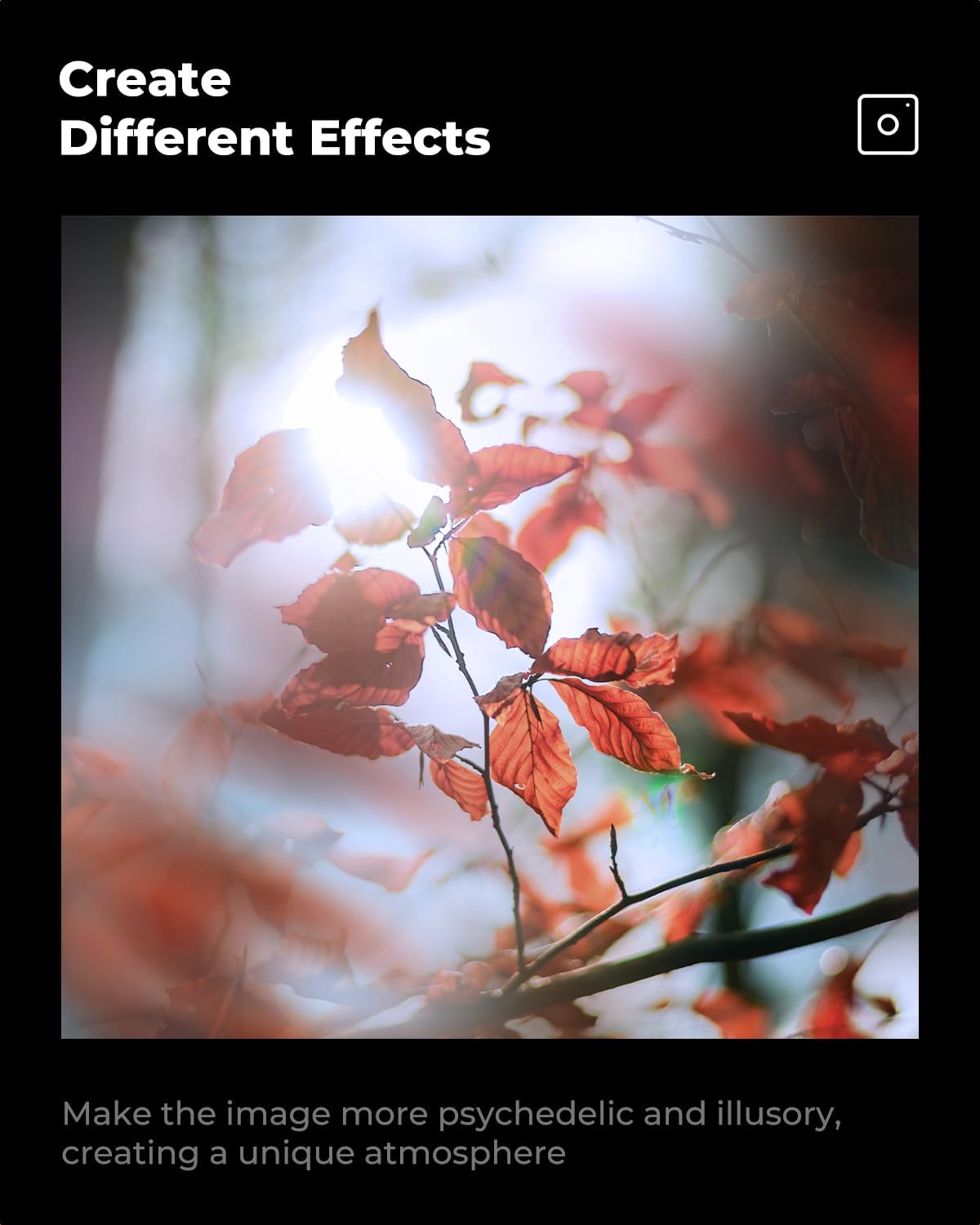 K&F CONCEPT 67mm Center Field Split Diopter Effect Filter Keeps The Focus, Multi-Layer Coated Subjects Center Opening