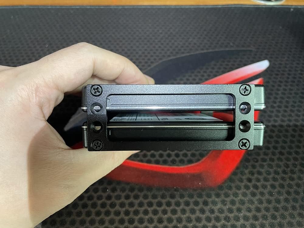 MerainMe 2.5 inch 4-Bay PC SSD HDD Cages Bracket Solid State Drive Frame Multi Layer Box Stacking External HD Cabinet