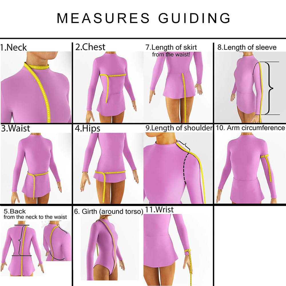 Ice Figure Skating Dress Girls Classic Velvet Open Back Skirt Training Dance Dress Competition Purple