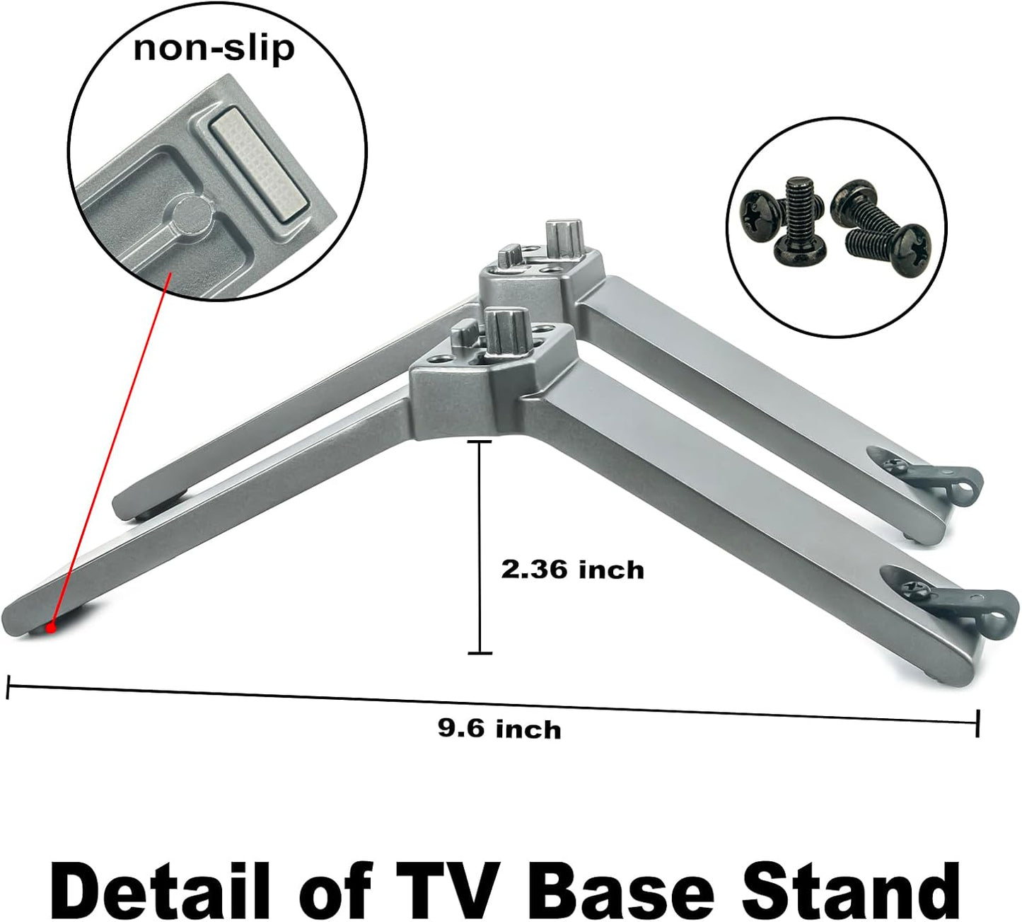 WINFLIKE 2087L 2087R 50-inch C350 4K 50C350KU Replacement TV Base Stand Legs for Toshiba Class Series LED UHD Smart TV