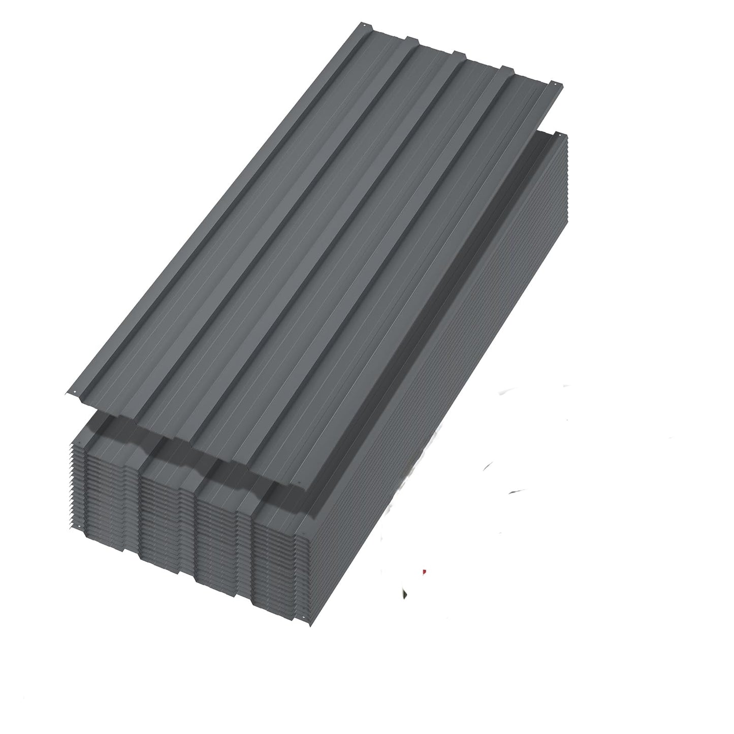 40 pcs Metal Roofing Panels, 3.5ft Galvanized Steel Corrugated Roof Sheets Gazebo Top Cover Garages, Sheds, Stables Replacement for Patio Outdoor Garden