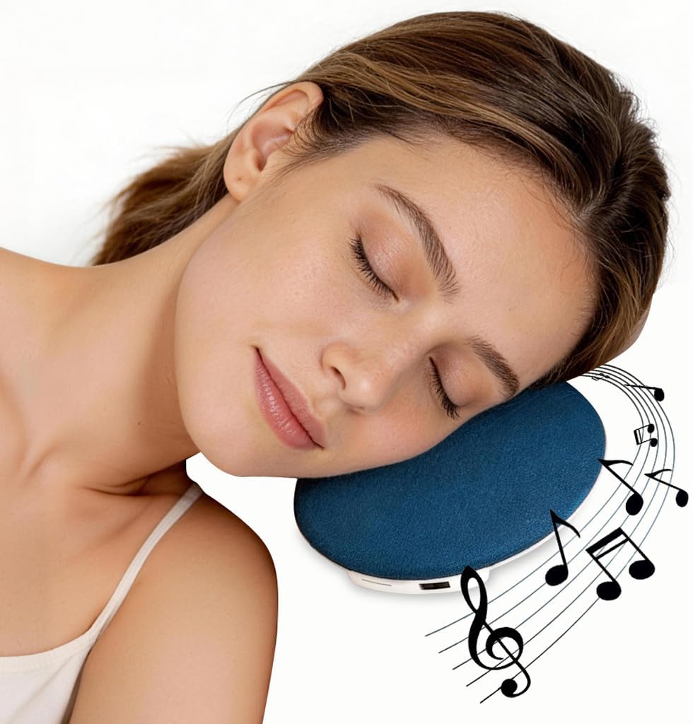 Under Pillow Speaker - Mini Portable Bluetooth Pillow Speaker for Sleeping with White Noise, Timer Ultra-Thin Wireless