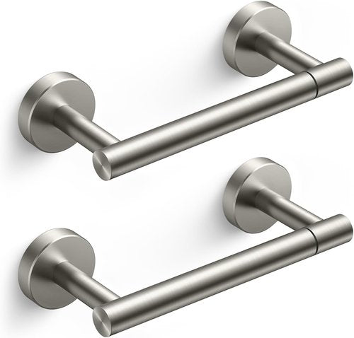 FORIOUS Toilet Paper Holder - Rustproof Stainless Steel Double Post Pivoting Design | 2 Pack