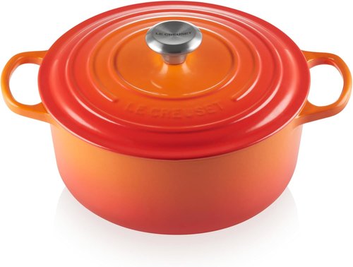 Le Creuset Enameled Cast Iron Dutch Oven - 5.5 Qt. | Signature Flame Color for Superior Cooking