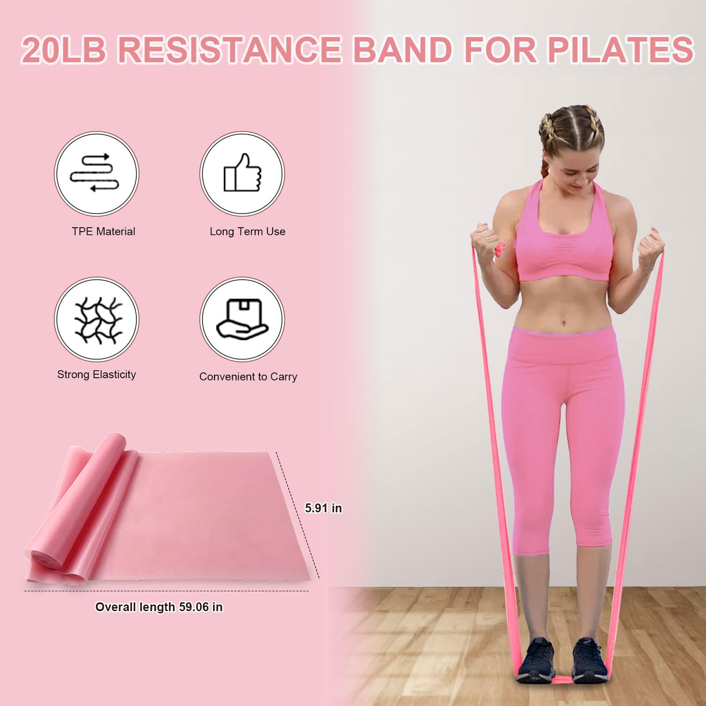 KANGFITER Pilates Equipment Kit for Home Workout, Pilates Ring and Ball Set with Adjustable Ankle Wrist Weights, Resistance Bands, Tape Measure, Bag, Pilates Essentials Accessories for Women Yoga