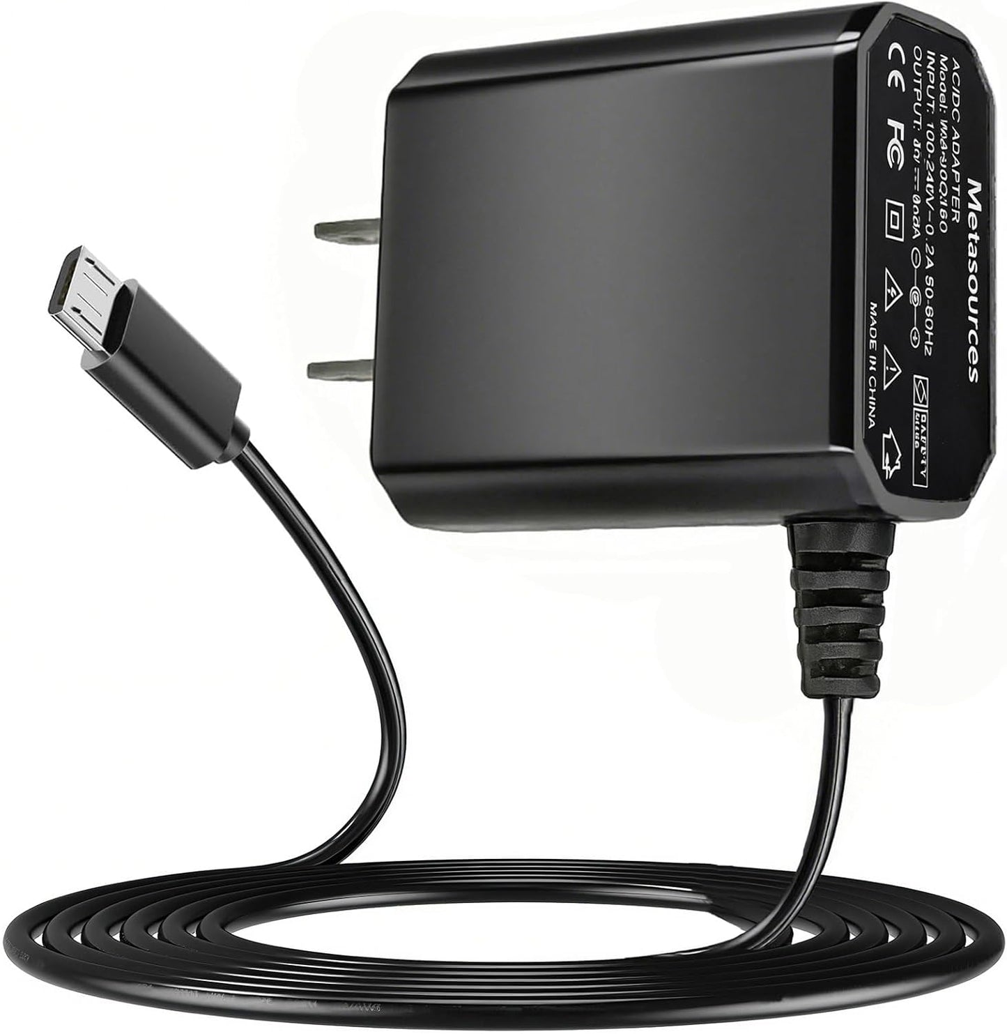 Metasources 5V E36 MB08 MP3 Micro USB AC/DC Adapter Compatible with Aiworth Portable Digital Lossless Music Player