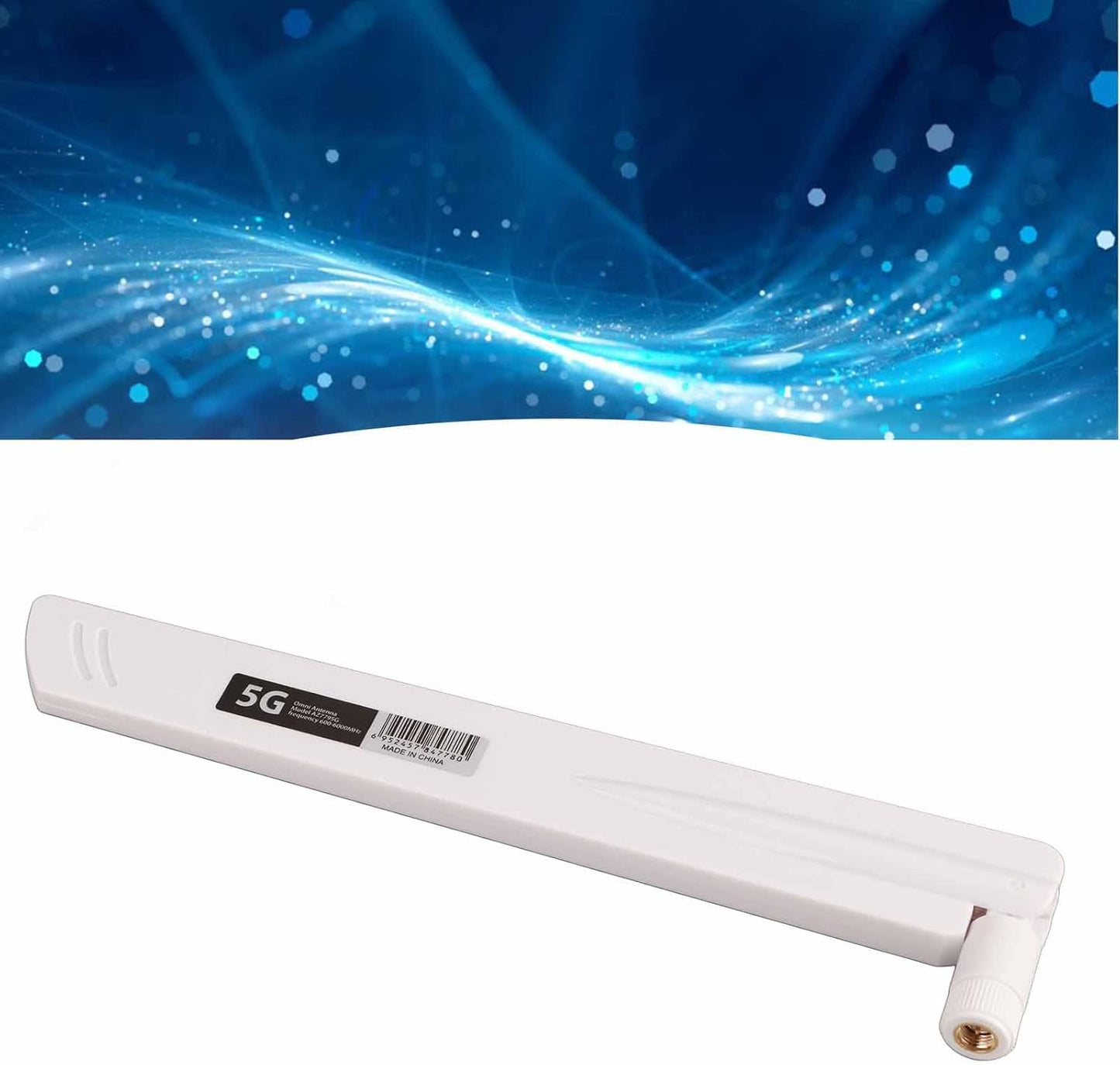 Walfront AZ7795G 18dbi 5G High Gain Antenna SMA Antenna Directional Full Band Antenna for Routers Monitoring (White)