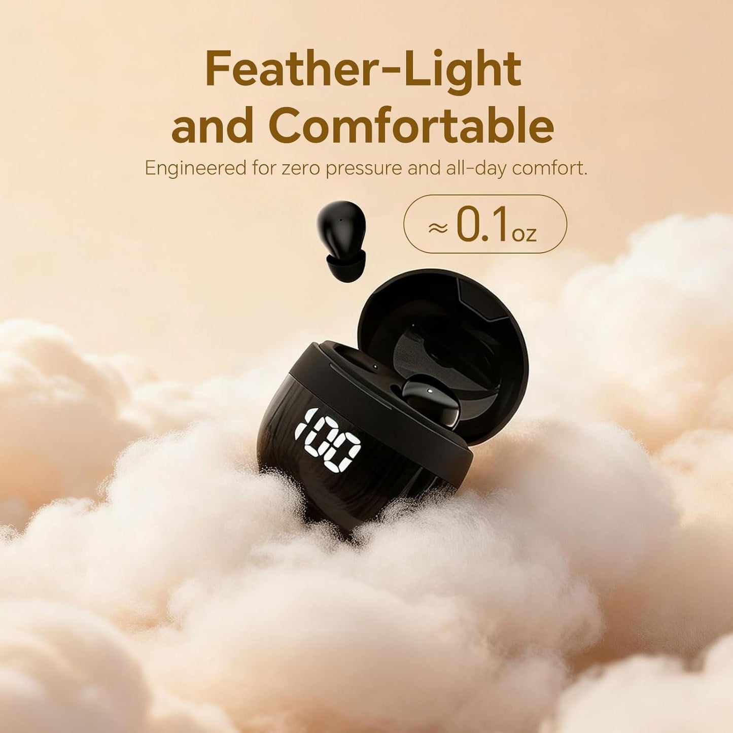 Yihou Invisible Small Mini Sleep Earbuds Headphones Wireless Bluetooth Comfortable Tiny Sleeping Smallest Low Profile