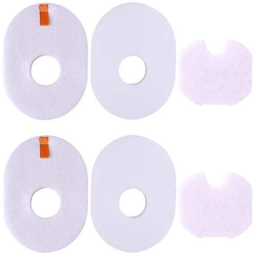 Laukowind HV300 Filte Replacement Foam Felt for Shark Rocket Vacuum CS100 CS110 HV290 HV300 HV301 HV302 HV303 HV305 HV307310 HV308 HV310 UV450 Replacement Part Number XFFV300 (2-Pack)