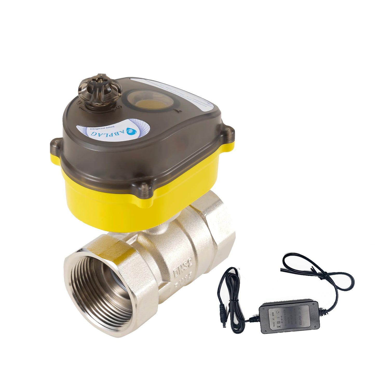 Smart electric ball valve, 1 1/4 inch full-bore ball valve, Tuya APPwifi water shut-off valve, actuator 24V AC110V-230V power adapter, automatic backflow setting. Timing water valve DN32MM
