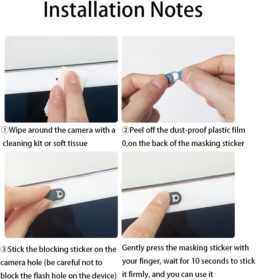 3PCS 0.02 Inch Phone Camera Cover, Laptop Webcam Cover Slide Cover, Webcam Privacy Cover, Keep Your Privacy Safe (Panda