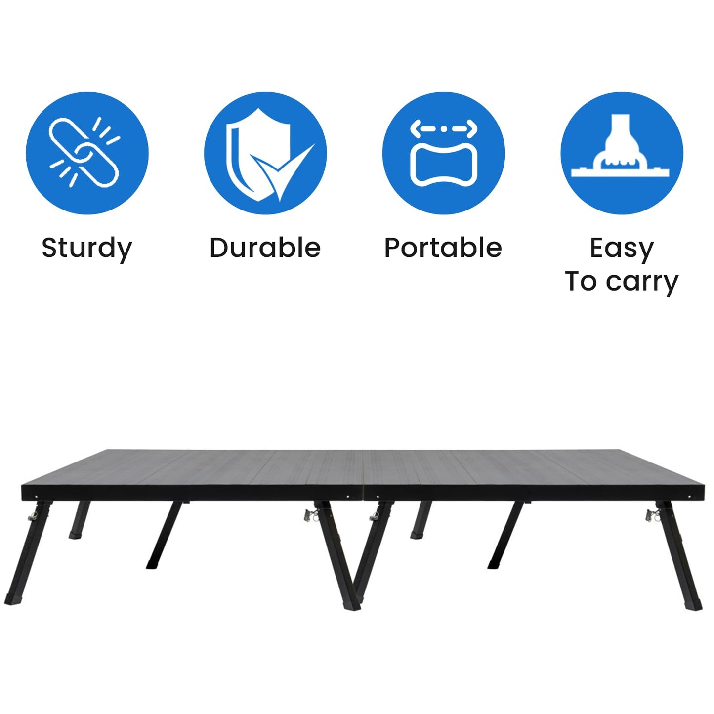 4'x8' MyStage - 2 Stage Platform with Adjustable Height 17"-28"