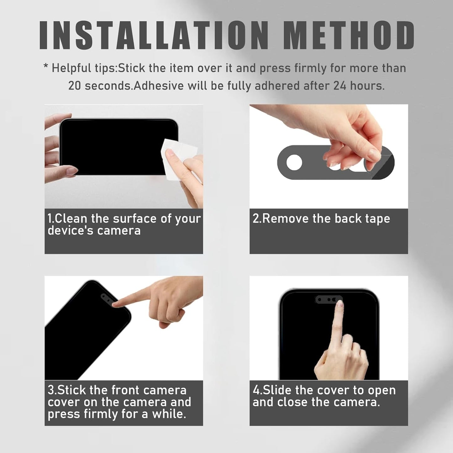 17 17 Pro/17 Air/17,Webcam Front Camera Cover Compatible for iPhone Pro Max/ Cover Protect Privacy and Security,Not